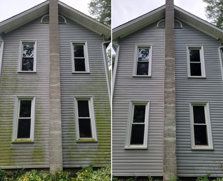 Wooster House Wash Before After 768x623